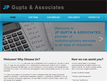 Tablet Screenshot of jpguptaassociates.com